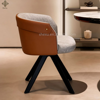 Fauteuil individuel moderne pour salon, ensemble de meubles de luxe, fauteuil en velours pivotant pour salon