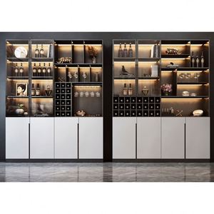 ตู้เก็บของทันสมัย ตู้โชว์ไม้หรูหรา ตู้ข้างเตียง ตู้เก็บไวน์ บาร์ เฟอร์นิเจอร์ห้องนั่งเล่นสุดหรู - Product Image 1