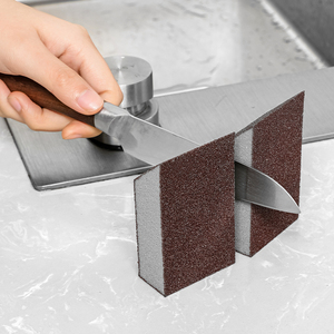 Éponge magique en oxyde d'aluminium pour le nettoyage, le décapage de la rouille, le nettoyage des casseroles, éponge diamantée pour le nettoyage de la cuisine - Product Image 4