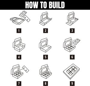Boîte à mini-truffes blanche avec fenêtres et séparateurs, boîtes <span class=keywords><strong>de</strong></span> boulangerie TRÈS PETITES, boîtes à truffes carrées pour offrir en <span class=keywords><strong>cadeau</strong></span> - Product Image 6