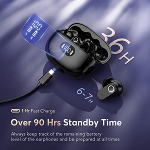 Auriculares Inalámbricos Intrauditivos Estéreo con Cancelación de Ruido ENC, <span class=keywords><strong>Bluetooth</strong></span> 5.4, Emparejamiento Automático, Bajos Profundos para Teléfono, Laptop y Tablet - Product Image 5