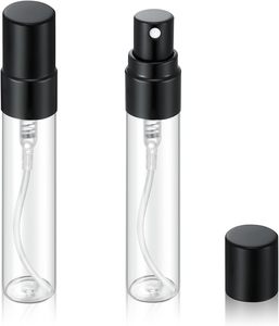 Refillable Clear Transparent 2ml/3ml/5ml/10ml Glass <b>Perfume</b> Tester <b>Sample</b> Spray <b>Bottle</b> Screen Printed Pump Sprayer Square - Product Image 4