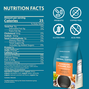 OEM Café a base de hierbas Tostado oscuro Sin cafeína Sin ácido Caramelo Achicoria Diente De León Café Alternativa - Product Image 5