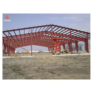 Modern Prefab Steel Structure Building Prefabricated Warehouse Workshop Aircraft Hangar Office Construction Material