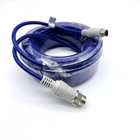 OEM/ODM 6-Pin Mini-DIN-Kabel PVC Auto-Audiosystem Lautsprecher Rückfahrkamera S-Video Buchsenanschluss 4P Koaxial-Monitor DVD-Player