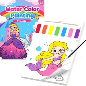 Livres de coloriage à l'eau pour tout-petits, animaux marins, livres de coloriage à l'<span class=keywords><strong>aquarelle</strong></span>, ensemble de livres de coloriage pour enfants, art éducatif - Product Image 1