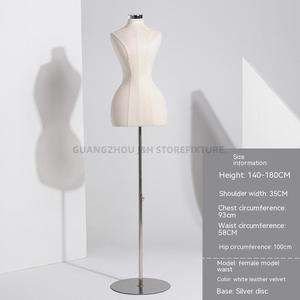 Manichino Mezzo Busto Personalizzato per Designer di Moda, Manichino Femminile Curvy con Supporto per Esporre Abiti, Basso MOQ - Product Image 6