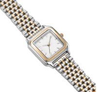Petite montre-bracelet vintage pour femme, boîtier cannelé, cadran soleil, bracelet Jubilé en acier inoxydable, mouvement à quartz