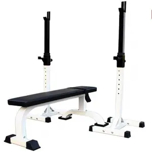 Multifunctionele Commerciële Gewichthefmachine Gym Half Stand Draagbare Power Kooi Verstelbare Squat Rack Met Pull-Up Ba