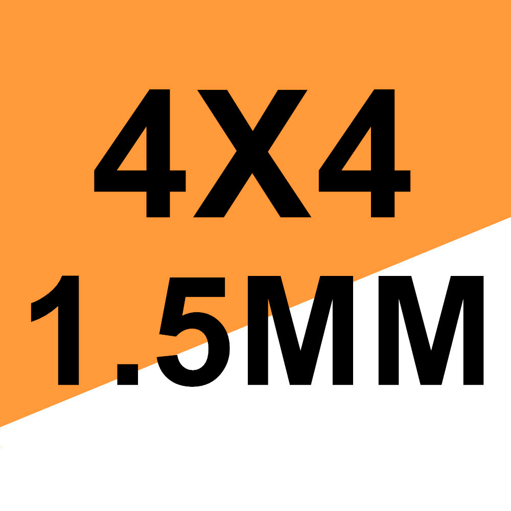 4x4 1.5mm thickness