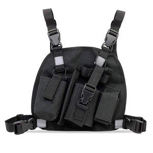 Bolsa de Pecho para Walkie Talkie de Alta Visibilidad, Porta Radio de Nailon, Chaleco para Patrulla de Seguridad, Trabajo al Aire Libre - Product Image 3