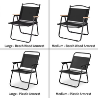 Chaise pliante portable de camping Kermit, robuste, en tissu Oxford 600D, pour pique-nique, pêche, plage
