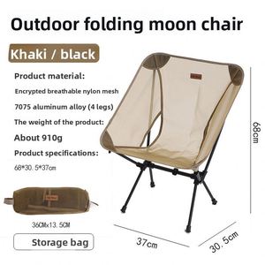 Silla Plegable Portátil de Aluminio para Exteriores, Transpirable, Tipo Luna, para Camping, Pesca, Playa y Ocio - Product Image 2