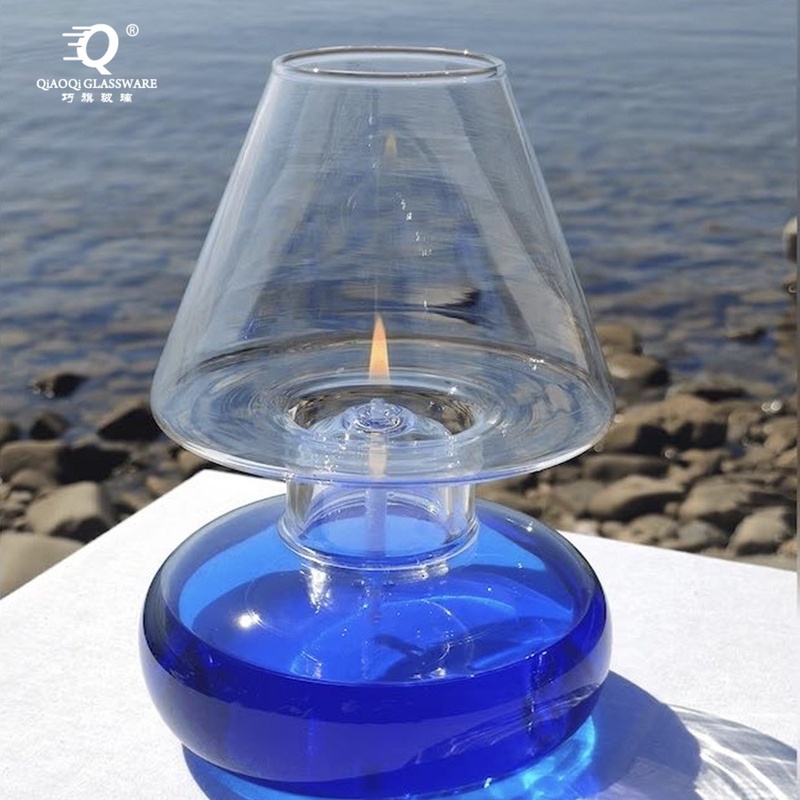 Nordic style Handcrafted Glass Oil Lamp