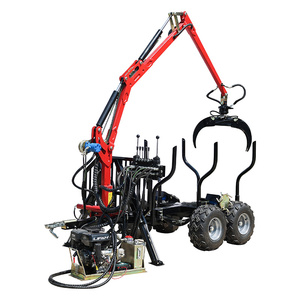Maquinaria Agrícola, Cargador <span class=keywords><strong>de</strong></span> Troncos Forestales, Remolque para Madera con Brazo Hidráulico, <span class=keywords><strong>Cabrestante</strong></span>, Grúa <span class=keywords><strong>de</strong></span> Agarre - Product Image 3