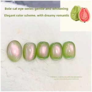 เจลทาเล็บสีขาวใส กลิ่นฝรั่ง องุ่น ส้มเขียวหวาน ทำเองได้ เป็นมิตรต่อสิ่งแวดล้อม สำหรับคนทานมังสวิรัติ ติดทนนาน ป้องกันรังสียูวี พร้อมเม็ดแก้วคริสตัลลายตาแมว - Product Image 3