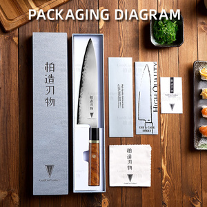 <span class=keywords><strong>Coltello</strong></span> da Chef GoldCut Nuovo in Acciaio Giapponese Hitachi ZDP189, <span class=keywords><strong>Coltello</strong></span> da Cucina per <span class=keywords><strong>Carne</strong></span> con Manico Ottagonale - Product Image 4