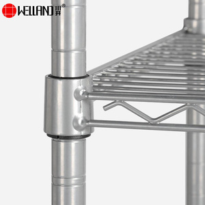 Estantería de alambre para baño, Metal plateado, 3 niveles, para máquina de lavado - Product Image 2