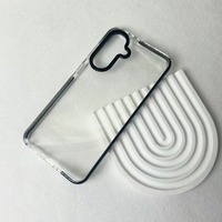 Slim Fit Contrast Frame Case voor Samsung S26 Ultra, Transparante TPU Soft Cover met Air-Cushion schokbestendigheid en antislip grip
