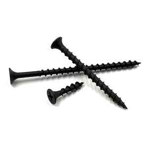 Tornillo autorroscante para paneles de yeso de acero al carbono fosfatado negro, cabeza Phillips, rosca fina/gruesa, métrica/pulgada - Product Image 5