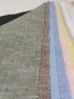 Tissu Lin-Coton : Procédé de Teinture et de Tissage – Doux, Écologique, Idéal pour Robes, Chemises et Pantalons – 127 g/m²