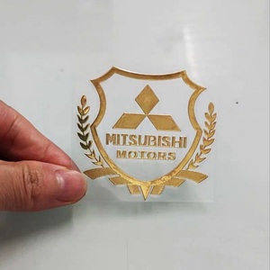 Tùy chỉnh die-cut Shape kim loại Nickel Chromium nhôm chuyển xe dán - Product Image 3