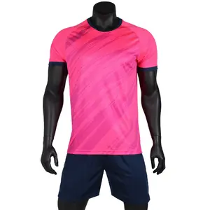 Tecido nativo design personalizado liso confortável camisa de futebol recreativo esportes conjunto