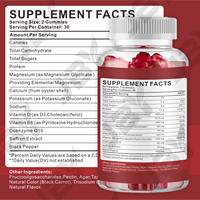 Gummies de magnésium JBY Private Label 500mg – Formule Sommeil & Relaxation – Sans Sucre – Produit Végétalien