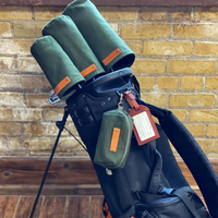 Pochette de Golf Portable personnalisée en toile verte, porte-sac de pratique de Golf