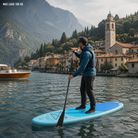 Planche de surf aquatique tout-terrain JADE avec capacité de charge de 400 kg pour la plage, le lac, la rivière et l'océan