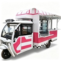Tricycle Électrique Mobile pour Restauration Rapide : Camion de Cuisine, Chariot à Hot-dogs et Crêpes, Idéal pour la Restauration Événementielle - Prix Usine
