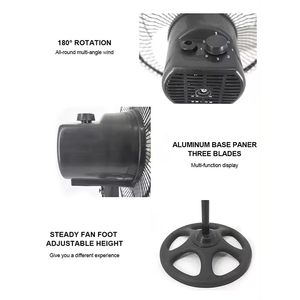Nhà sản xuất quạt đứng điều chỉnh độ cao 10 inch - Product Image 3