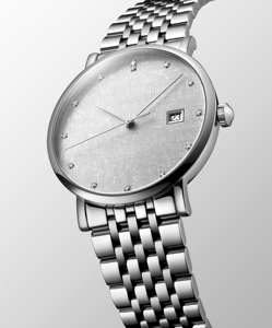 Reloj de Cuarzo de Acero Inoxidable para Hombre y Mujer, con Fecha, Esfera con Diamantes, Estilo Casual de Negocios, Correa Ajustable, Uso Diario, Longinesing - Product Image 3