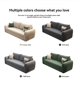 Logement locatif moderne canapé-<span class=keywords><strong>lit</strong></span> en tissu canapé-<span class=keywords><strong>lit</strong></span> <span class=keywords><strong>pliable</strong></span> à double usage pour une et deux personnes avec boîte de rangement - Product Image 4