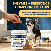 Compléments à mâcher personnalisés pour animaux de compagnie, saveur poulet, favorisent la digestion, renforcent l'immunité, probiotiques pour chiens, comprimés à mâcher souples