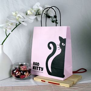Eco-friendly <b>Biodegradable</b> Recyclable Kraft Paper Mailer Bags Flat Bottom Custom Craft <b>Packaging</b> Gift Paper Bags for Shopping - Product Image 2