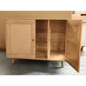 Customized by the Manufacturer <strong>Cupboard</strong> Wooden Luxury Modern Rattan Storage Cabinet Living Room Furniture <strong>Cat</strong> Toilet - Product Image 4