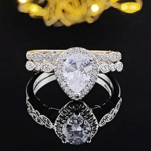 แหวนคู่รักเงินแท้ประดับเพชรซิร์โคเนีย ดีไซน์เรียบหรู ปี 2022 เหมาะสำหรับเป็นของขวัญแทนใจคนรัก - Product Image 2