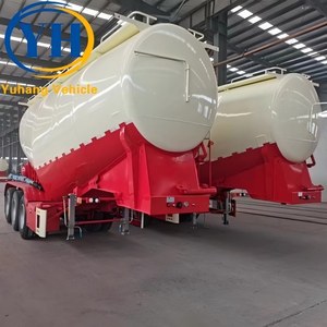 Achetez une remorque silo à 3 essieux à vendre près de chez moi |   Remorque citerne à ciment de 50 tonnes 60 tonnes avec suspension pneumatique |   Garantie dix ans - Product Image 3
