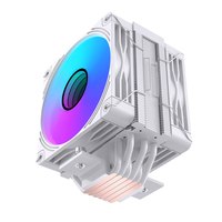 Refroidisseur d'air Lovingcool Wholesale Black White 120 SE ARGB V2 avec 6 caloducs et ventilateur haute pression pour PC de jeu LGA1700 1851 AM5