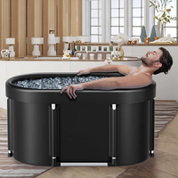 Fitness Sport Récupération Ovale Grand Sauna et Thérapie De Glace Baril Portable Plongeant Froid Baignoire Mobile Baignoire De Glace