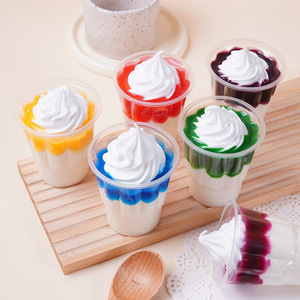 ไอศกรีมจำลองแบบซันเดย์ครีมและแยม PU สำหรับตกแต่งหน้าร้านไอศกรีม  ถ้วยไอศกรีมจำลองแบบซันเดย์ - Product Image 2