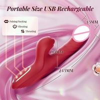 Vibrador con Movimiento de Empuje para Mujeres, Juguete Sexual con Forma de Rosa para el Punto G, Estimulador de Clítoris, Juguete Sexual para Adultos, Juegos de Sincronización con IA para Parejas, Pene Erótico Grande