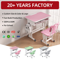Ensemble table et chaises d'étude pour enfants S70-DLPN, mobilier scolaire individuel pour salle de classe