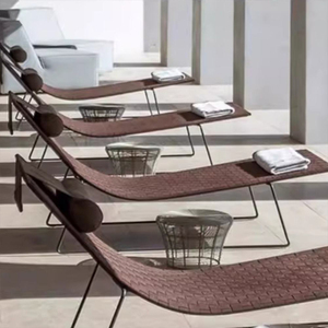 Juego de muebles de tumbona de playa <span class=keywords><strong>para</strong></span> exteriores, tumbona de aluminio junto a la piscina, La Sala De Estar, Sillas De Playa, <span class=keywords><strong>jardín</strong></span>, PE, <span class=keywords><strong>tumbonas</strong></span> de ratán, silla - Product Image 6