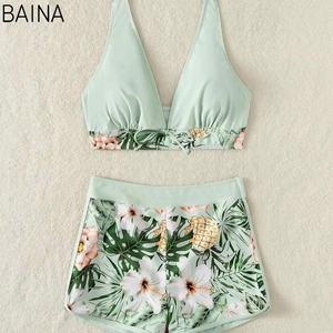 Women <strong>Swimsuit</strong> Swim High Waist <strong>Thong</strong> <strong>Bikini</strong> Beach Swimwear - Product Image 2