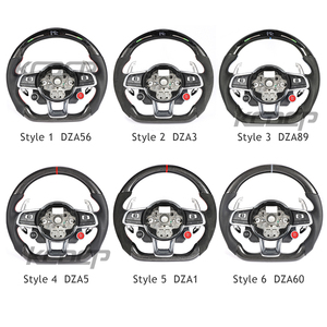Volante de fibra de carbono apto para VW <span class=keywords><strong>GOLF</strong></span> MK7 GTI GLI CC GTS <span class=keywords><strong>R</strong></span>-<span class=keywords><strong>line</strong></span> POLO SCIROCCO GTD GTE PASSAT JETTA Control de volante - Product Image 5