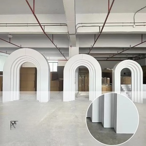 Декоративные принадлежности ZKAI: белая арка-фон, круглая арка-стойка для свадебных торжеств - Product Image 2