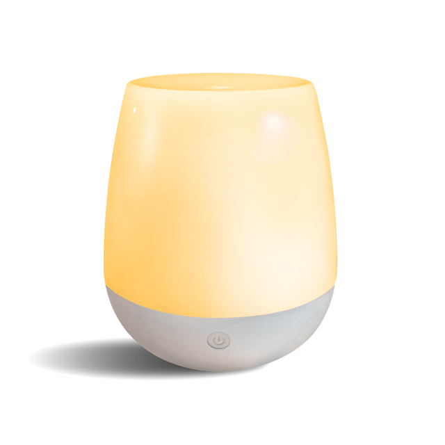 New Modern White Creative Cylindrical Smart Touch Control Dimmable LED Desk Bedside Lamp