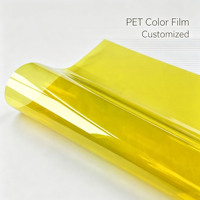 Film thermorétractable transparent sur mesure en PET, construction double matériau, conception à haute rétraction, résistant au feu, conforme aux normes alimentaires